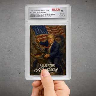 SILVER PEARL Alligator Alcatraz Collectible Trading Card (Only 100 Available)