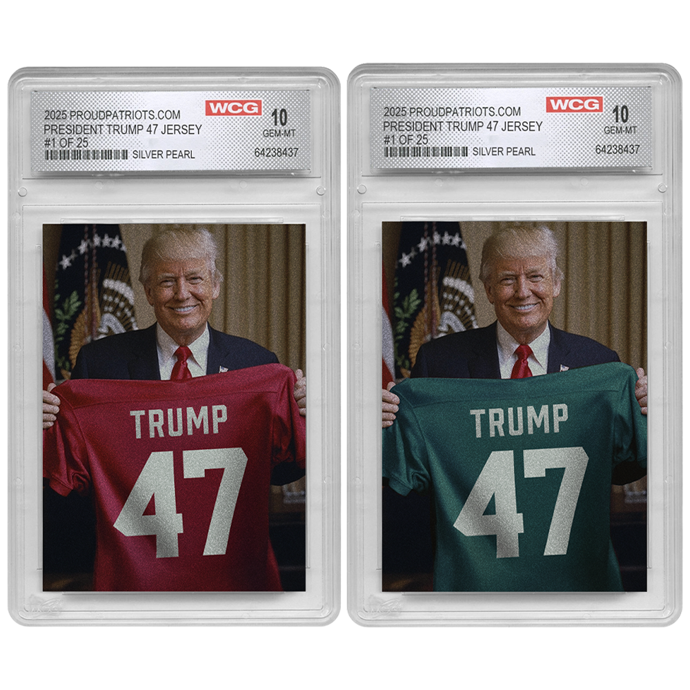 President Trump Championship Game 59 Trading Card | Silver | Only 25 Available | Individually Numbered | Graded GEM-MT 10