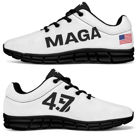 White & Black MAGA Sneaker