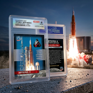 Artemis II Moon Mission Collectible Trading Card | "First Crewed Mission Beyond the Moon in Over 50 Years" | Launched April 1, 2026 |  Limited Edition of 2026 | WCG Graded GEM-MT 10