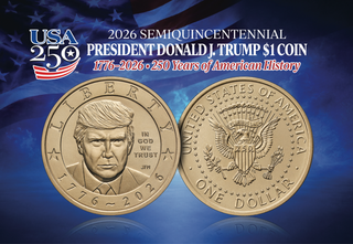 Certificate of Authenticity - 2026 Semiquincentennial Trump $1 Coin - Classic Edition