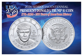 Certificate of Authenticity - 2026 Trump $1 Coin - Silver Edition