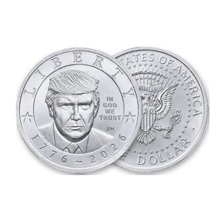 2026 Trump $1 Coin - Silver Edition - obverse and reverse