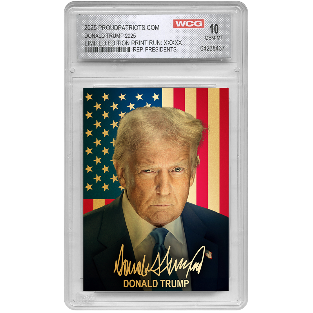 [GOLD EDITION] 47th President Donald Trump | Republican Presidents Trading Card Collection | Only 50 Available | Individually Numbered | Graded Gem Mint 10