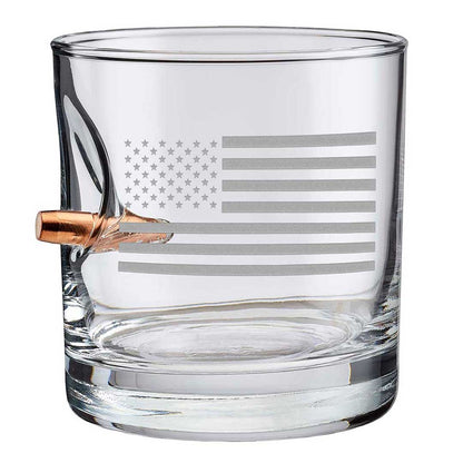 US Flag Rocks Glass - 11oz