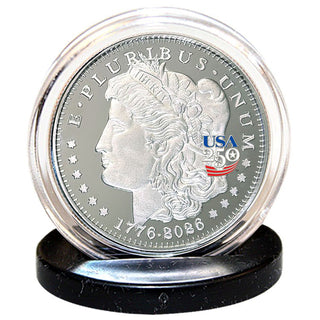 America's 250th Anniversary Morgan Dollar Nickel Silver Proof Coin