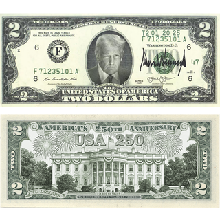 47th President & White House $2 Bill Set