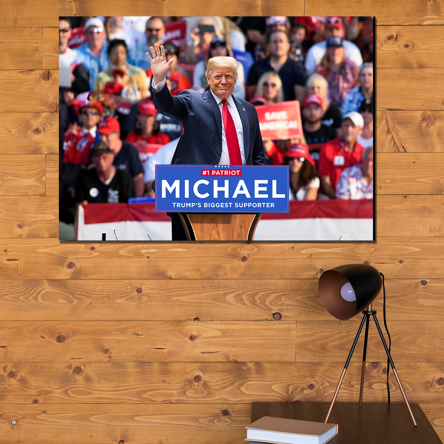 Trump's Biggest Supporter Custom Canvas - Insert A Name (Makes A Great Gift)