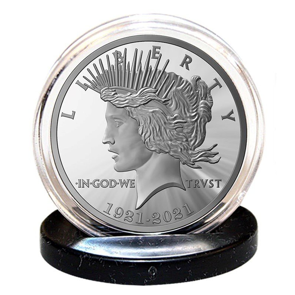 100th Anniversary First Year 1921-2021 ‘‘Peace Dollar’’ 1-ounce Tribute - Proud Patriots