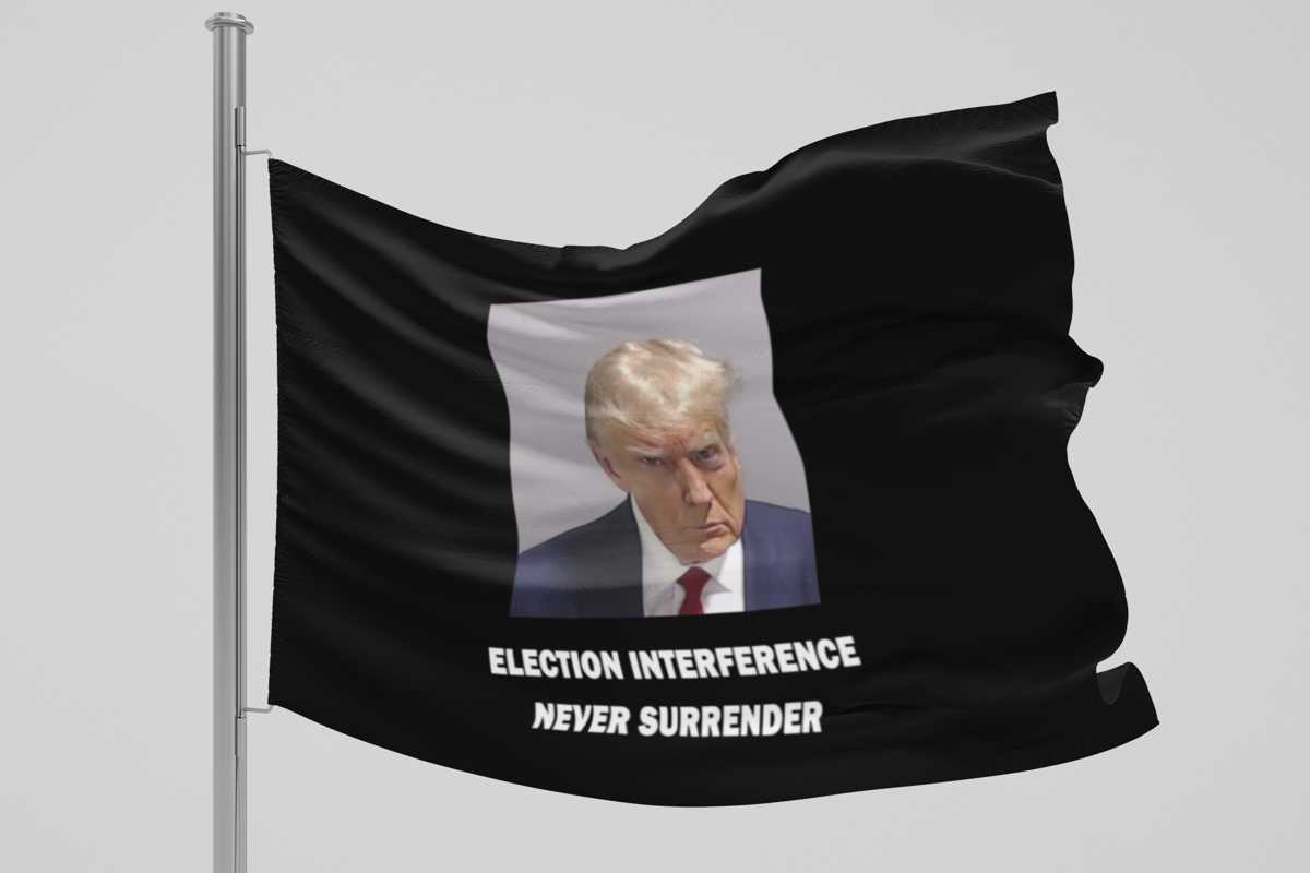 Trump Mugshot Flag