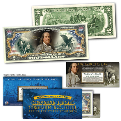 "Ben Franklin" - Genuine Legal Tender U.S. $2 Bill