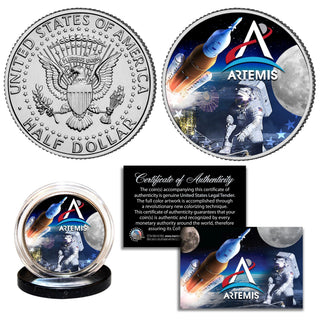 "Artemis Program" - Authentic JFK Half Dollar - Proud Patriots