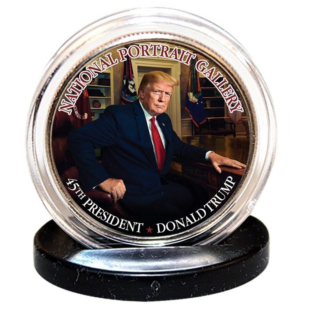 Donald Trump - "National Portrait" - Authentic JFK Half Dollar - Proud Patriots