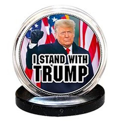 "I Stand With Trump" - Authentic JFK Half Dollar - Proud Patriots