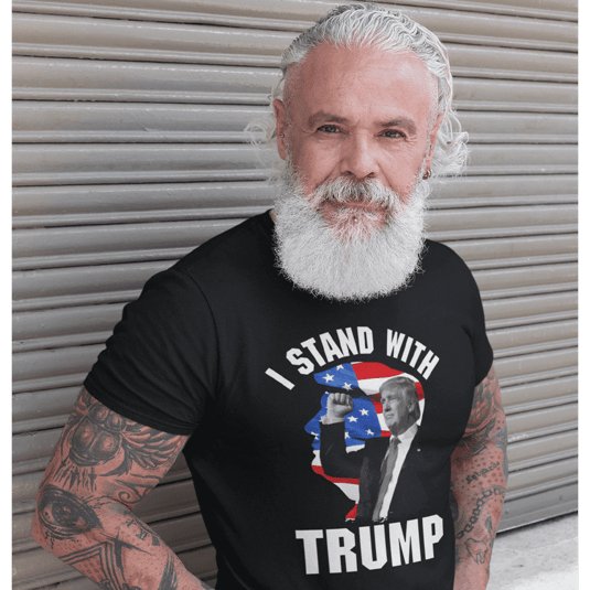 I Stand With Trump Silhouette Shirt - Proud Patriots