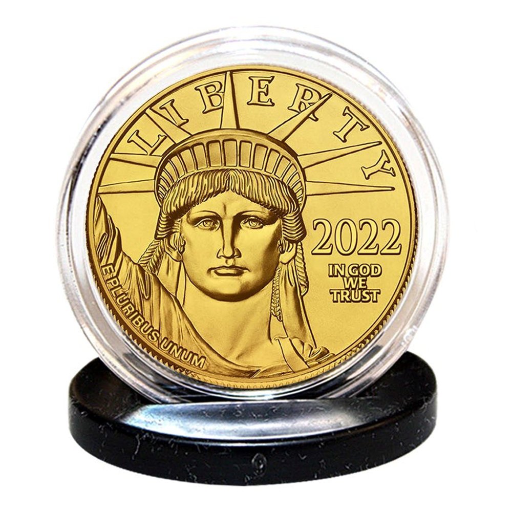 One Trillion Dollar Coin Proof Golden tribute 39mm Coin 1-Ounce - Proud Patriots