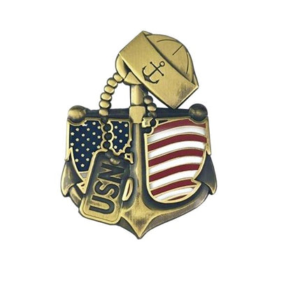 [PRE-ORDER JUNE 2022] USN Anchor Enamel Pin - Proud Patriots