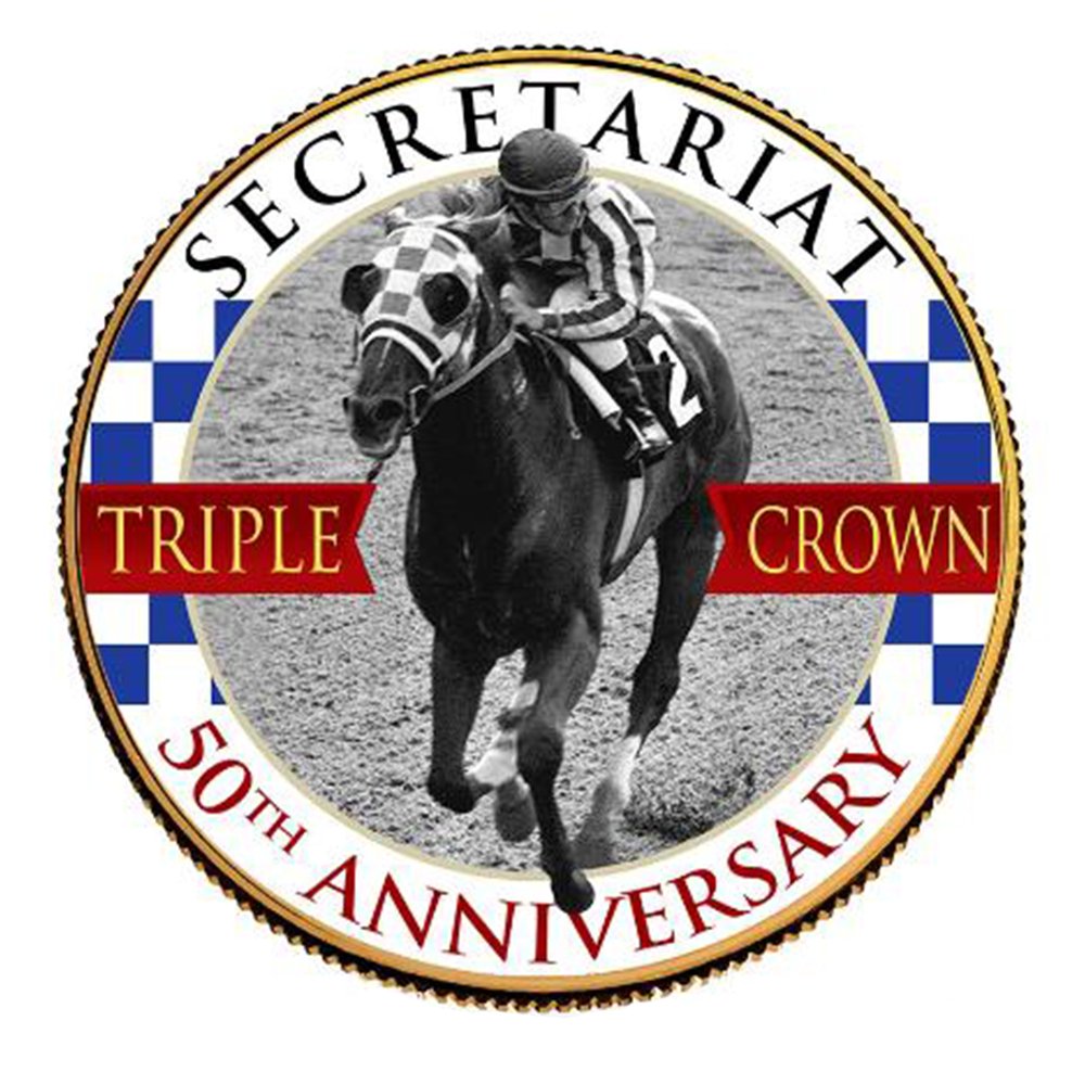 Secretariat 50th Anniversary Triple Crown 24K Gold Coin - Proud Patriots