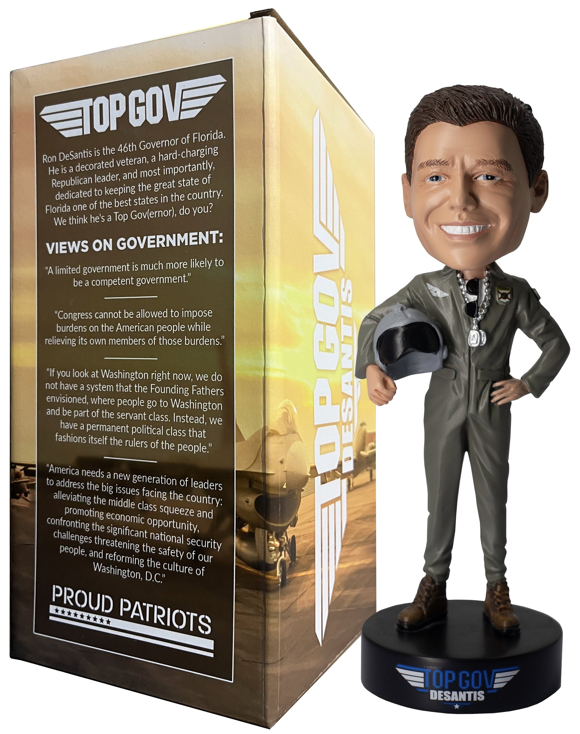 "Top Gov" DeSantis Bobblehead - Proud Patriots