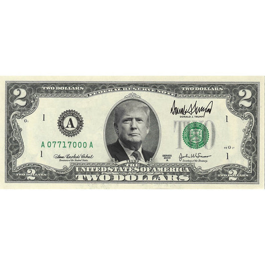 Trump $2 Bill - (U.S. Genuine Legal Tender) - Proud Patriots