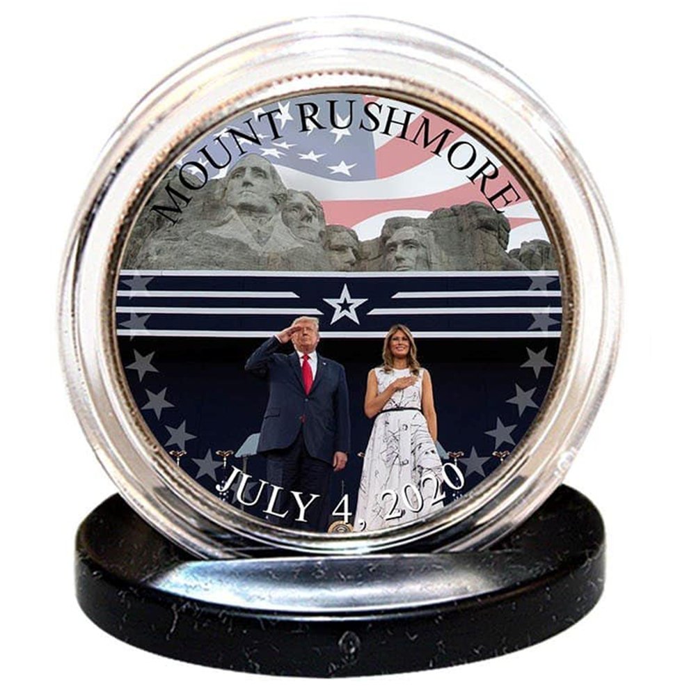 "Trump & Melania - Mt. Rushmore" - Authentic JFK Half Dollar - Proud Patriots