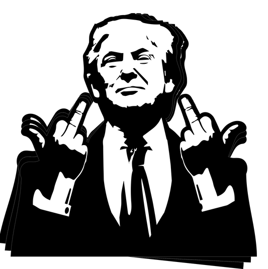 Trump Middle Finger - Decal - Proud Patriots
