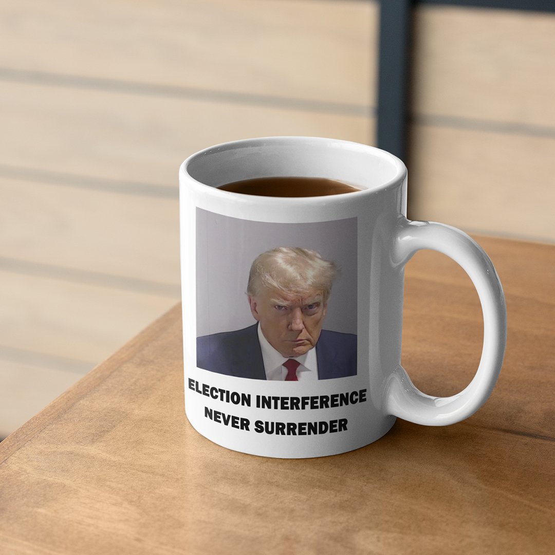 Trump Mugshot Mug White - Proud Patriots