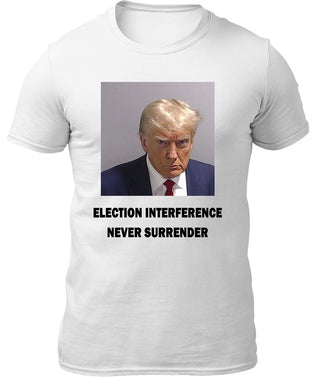 Trump Mugshot Shirt White - Proud Patriots