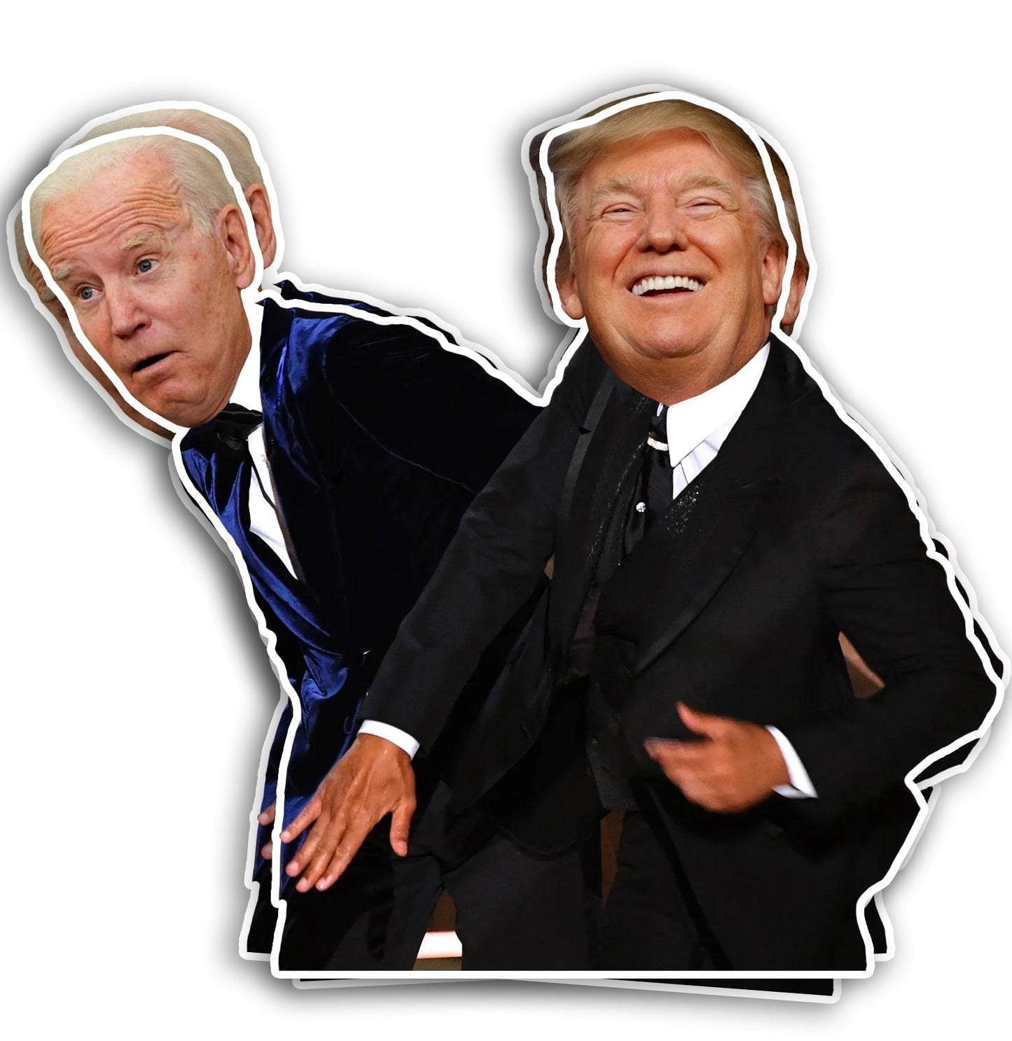 Trump Slaps Biden Decal - Proud Patriots